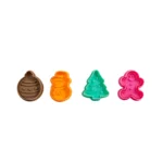 Κουπάτ-σφραγίδα Pan Decor μπάλα-gingerbread-χιονάνθρωπος-δέντρο 4 τεμ. (61703)
