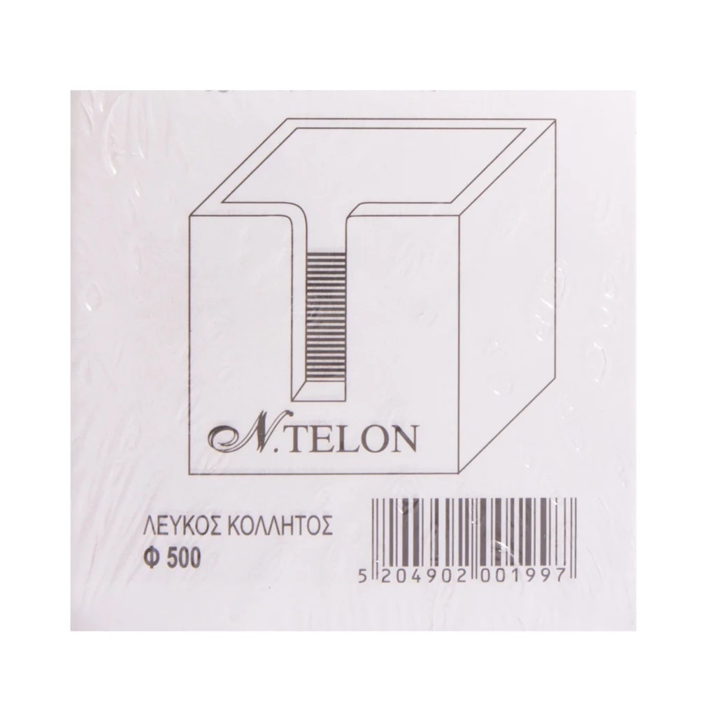 Κύβος σημειώσεων N.Telon τετράγωνος απλός (90x90)mm 500 φύλλα - Image 1