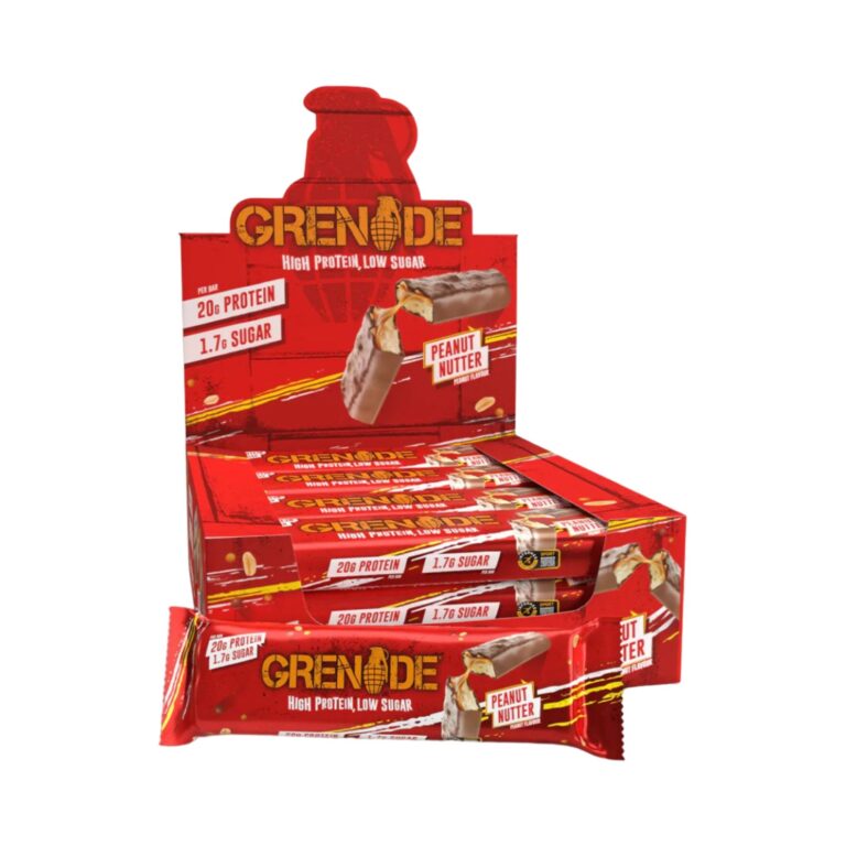 Grenade μπάρες υψηλής πρωτεΐνης Peanut Nutter χωρίς ζάχαρη κουτί 12 x 60 γρ.