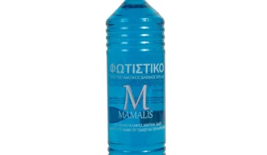 Οινόπνευμα φωτιστικό (μπλε) Mamalis 93ο 420ml