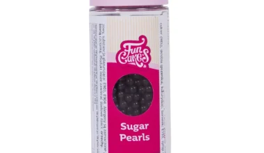 Πέρλες μαύρες ζαχαρωτές 4mm Fun Cakes 80 γρ. (011.11.725)