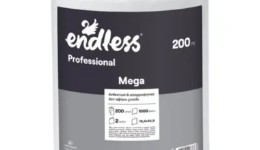 Χαρτί κουζίνας Endless Mega ρολό 200 μ. - 1.940 γρ.