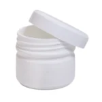 Βαζάκι πλαστικό στρογγυλό λευκό 60ml - Image 2
