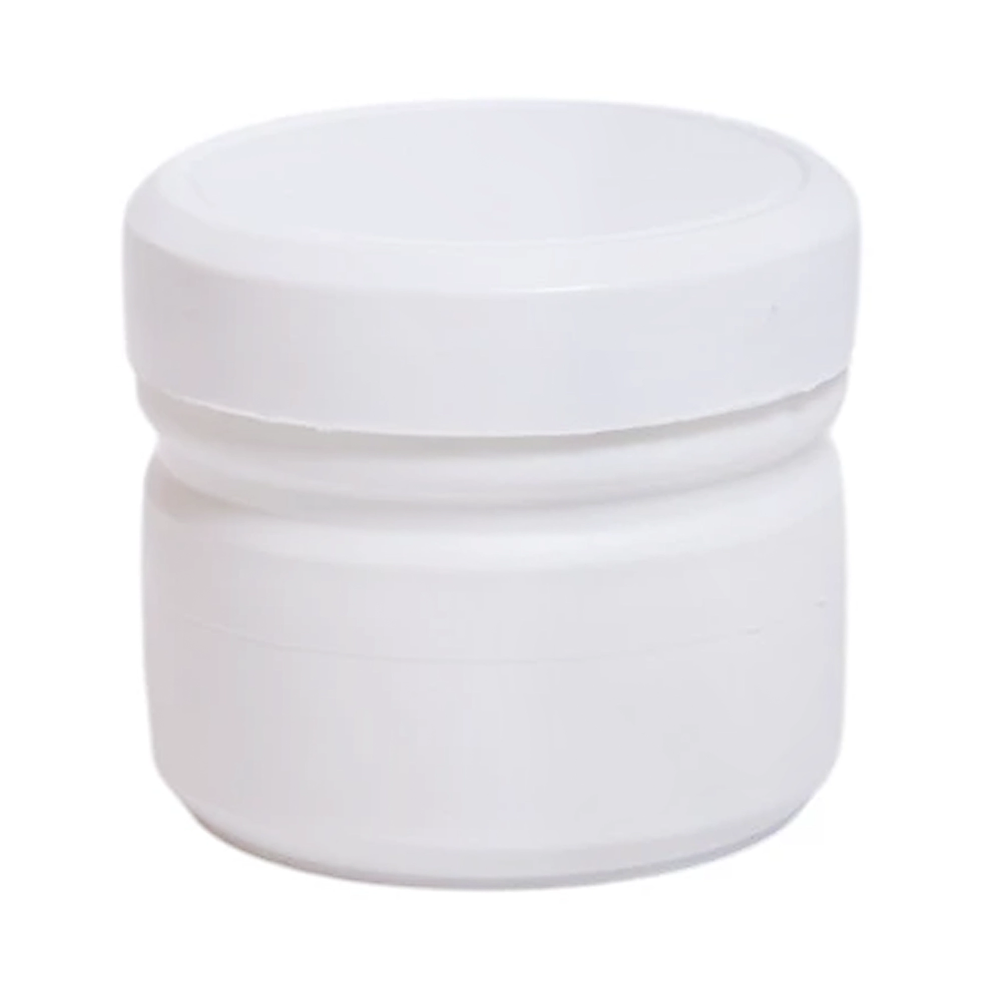 bazaki-plastiko-stroggylo-leyko-60ml-new-1 Βαζάκι πλαστικό στρογγυλό λευκό 60ml - Image 1