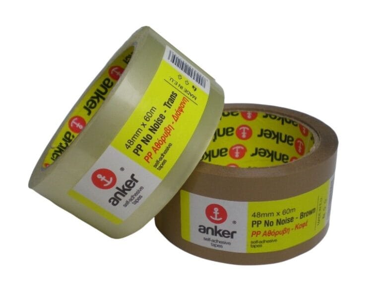Ταινία πλαστική 48mm PP-αθόρυβη Anker 60 μ. 12 τεμ.