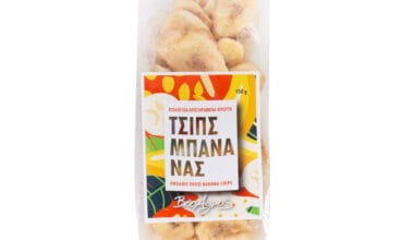 Μπανάνα τσιπς Βιο Αγρός ΒΙΟ με ζάχαρη 150 γρ.