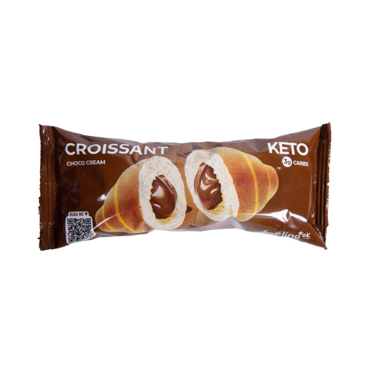 Κρουασάν σοκολάτας πρωτεϊνικό, με χαμηλούς υδατάνθρακες Feeling OK 65 γρ.