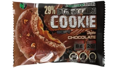 Πρωτεϊνικό Μπισκότο Triple Chocolate NatureTech με 29% Πρωτεΐνη, Χωρίς Ζάχαρη & Χωρίς Γλουτένη 70 γρ.