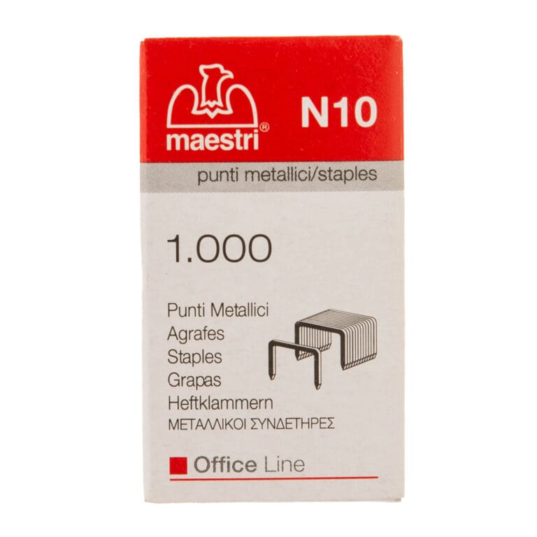 Ανταλλακτικά για συρραπτικό Maestri Office Line No. 10, κουτί με 1.000 σύρματα x 10 τεμ.