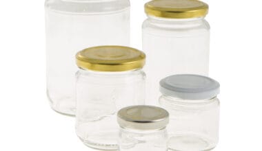 Βάζα γυάλινα με μεταλλικό, βιδωτό καπάκι 20 τεμ.