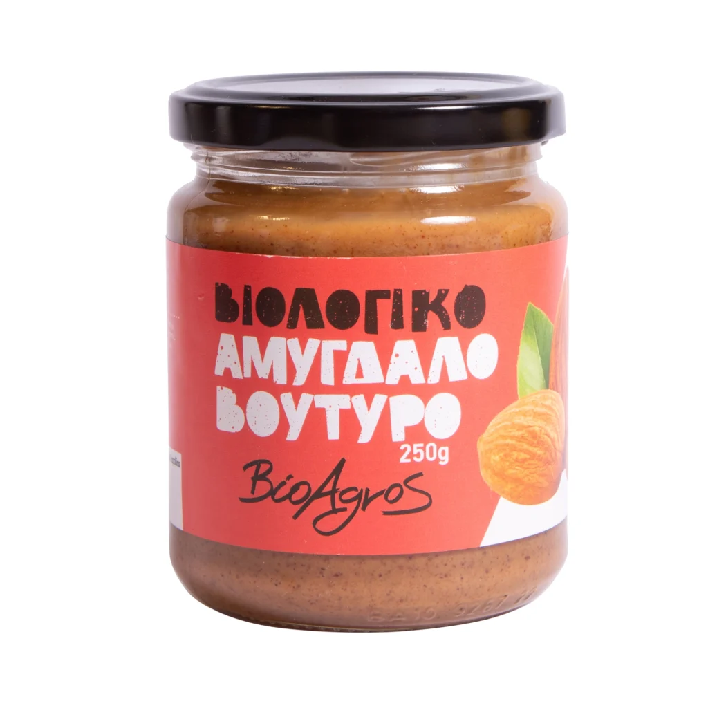 Αμυγδαλοβούτυρο Βιο Αγρός χωρίς ζάχαρη/αλάτι ΒΙΟ 250 γρ. - Image 1