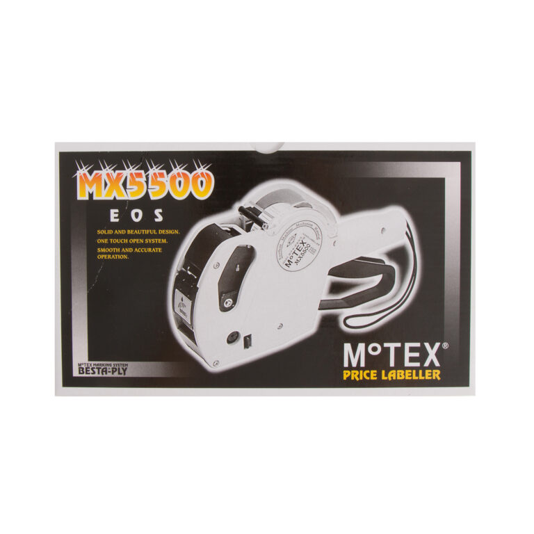 Ετικετογράφος χειρός, μονός MoTex MX5500 EOS μαύρο 1 τεμ.