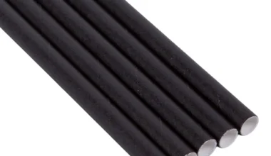 Καλαμάκια χάρτινα βιοδιασπώμενα μαύρα ίσια (freddo) 500 τεμ.