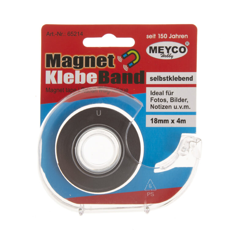 Μαγνήτης σε ταινία-ρολό με αυτοκόλλητο Meyco Magnet Klebe Band 18mm x 4 μ.
