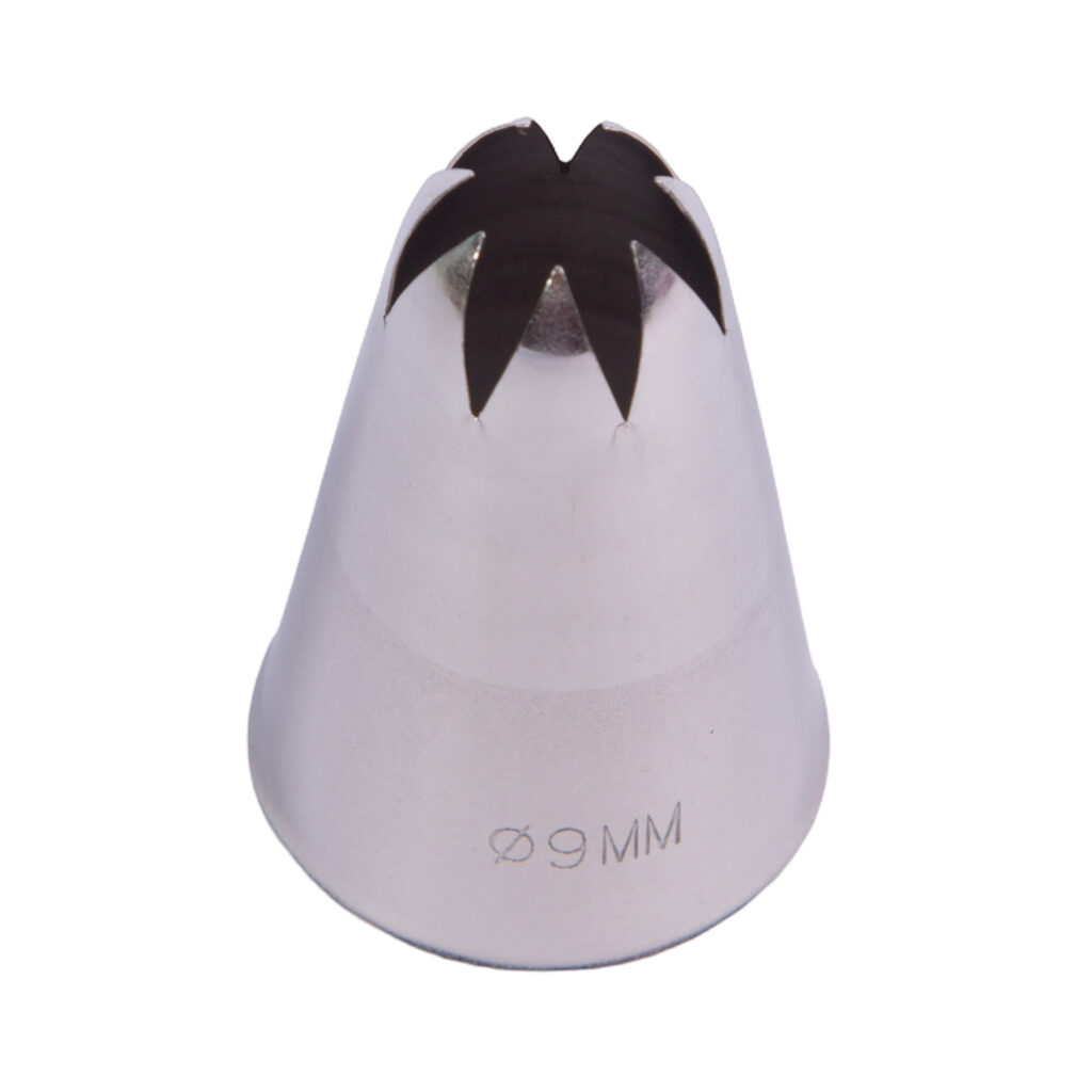 Κορνέ μύτη μεταλλική αστέρι 9mm Siliko Mart BC327 (020.44.009) - Image 1