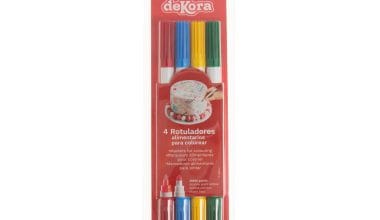Μαρκαδόροι ζαχαροπλαστικής διπλοί Dekora σετ 4 τεμ. (009.04.203)