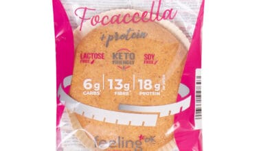Ιταλικό ψωμί Focaccella με χαμηλούς υδατάνθρακες Feeling OK 80 γρ.
