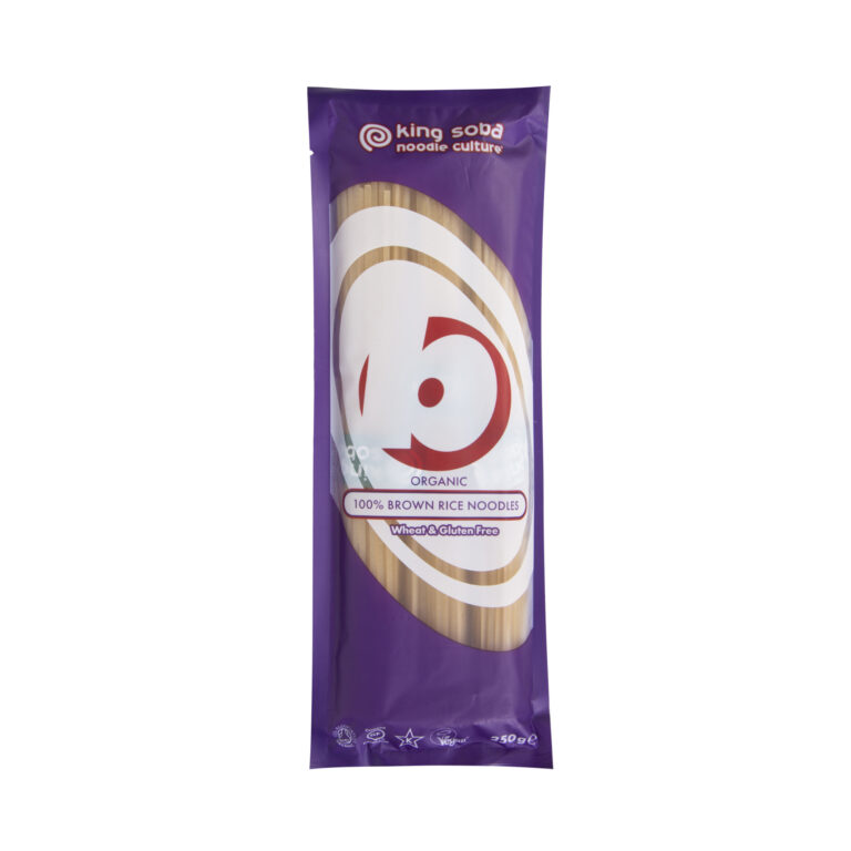King Soba Noodles από καστανό ρύζι χωρίς γλουτένη ΒΙΟ 250 γρ.