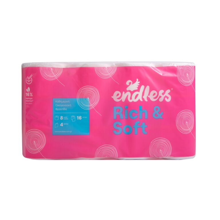 Χαρτί υγείας Endless Rich & Soft 4φυλλο 8 τεμ.