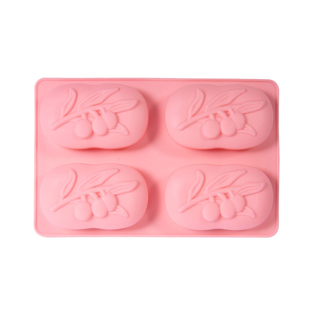 Φόρμα σιλικόνης 3D κλαδί ελιάς 4 θέσεων - Image 1