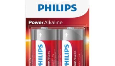 Μπαταρίες αλκαλικές Philips Power Alkaline D 1.5V (LR20P2B/10) σετ 2 τεμ.