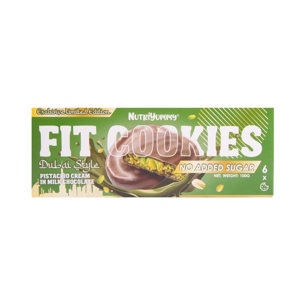 Μπισκότα Nutri Yummy Ντουμπάι χωρίς ζάχαρη 6 τεμ. 100 γρ. - Image 1