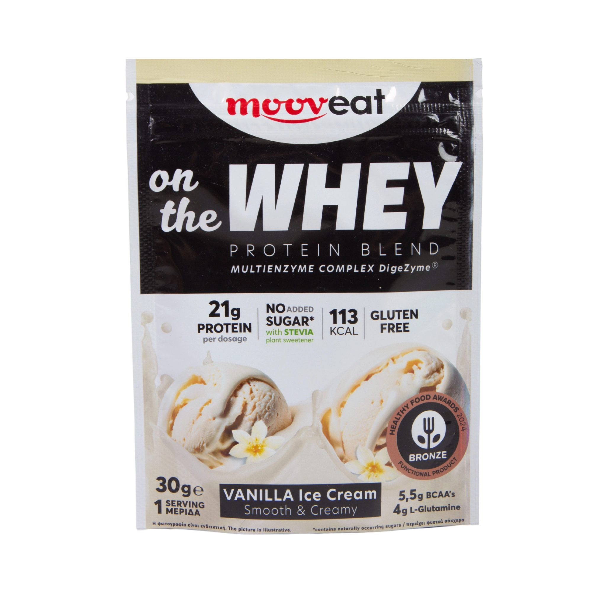 TU4A1100 Πρωτεΐνη Ορού Γάλακτος Mooveat On The Whey Protein Blend 30 γρ. - Image 3