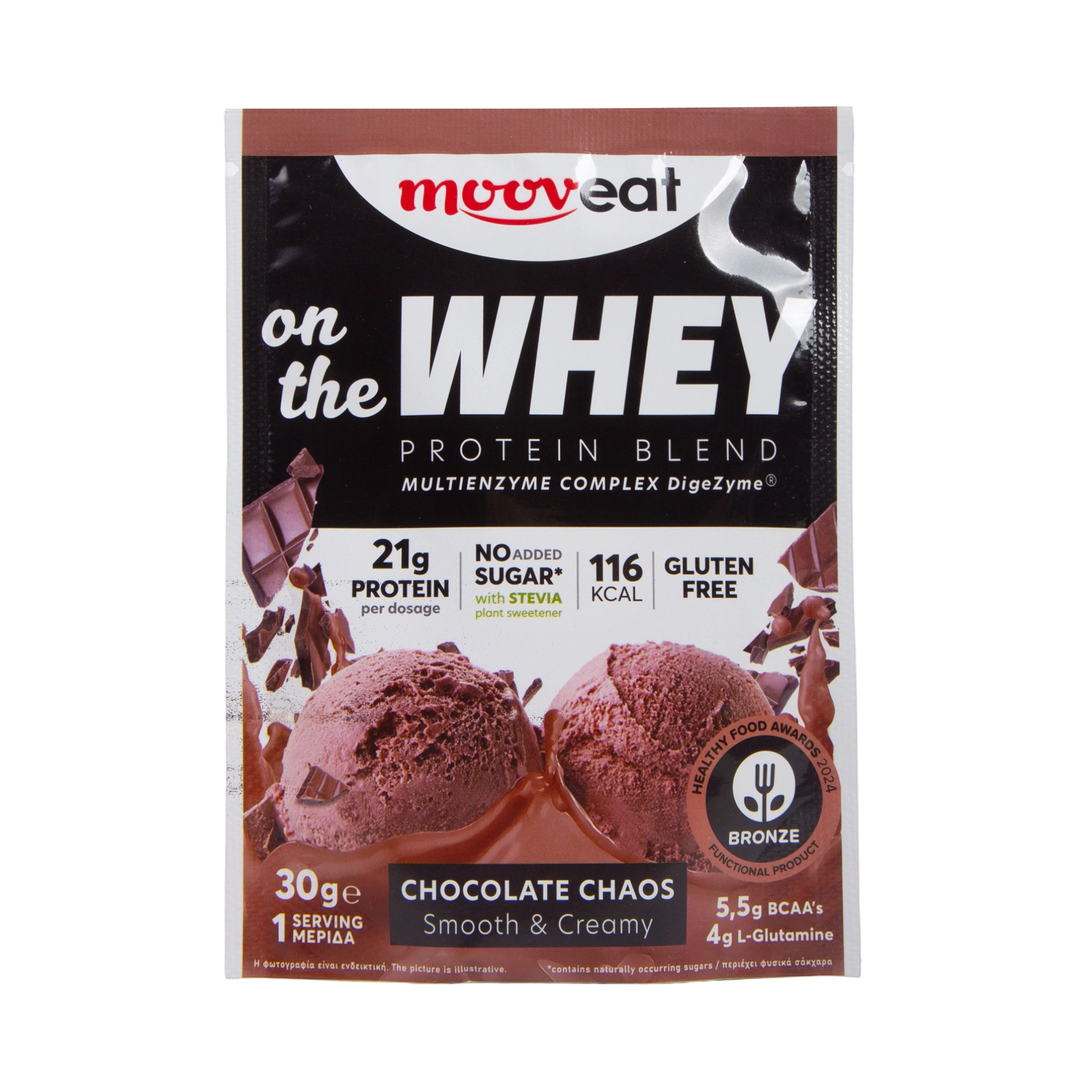 TU4A1101 Πρωτεΐνη Ορού Γάλακτος Mooveat On The Whey Protein Blend 30 γρ. - Image 2