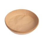 Αντικολλητικές φόρμες για φριτέζα αέρος (air fryer pad paper) στρογγυλές από λαδόχαρτο HomeStyle 20x4,5 εκ. 50 τεμ. (7769)