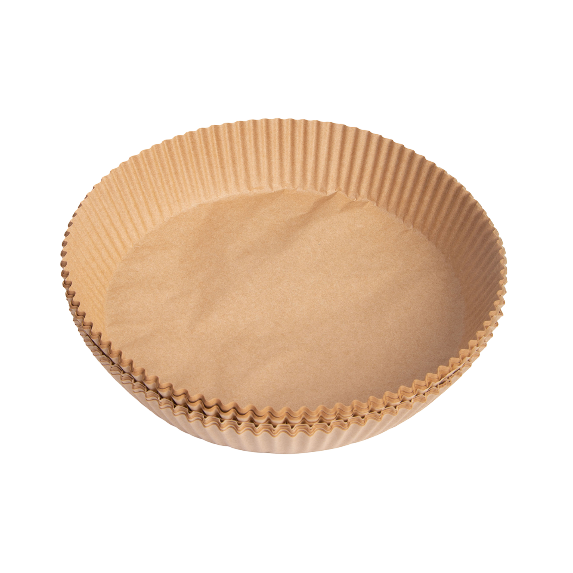 TU4A1140 Αντικολλητικές φόρμες για φριτέζα αέρος (air fryer pad paper) στρογγυλές από λαδόχαρτο HomeStyle 20x4,5 εκ. 50 τεμ. (7769) - Image 1