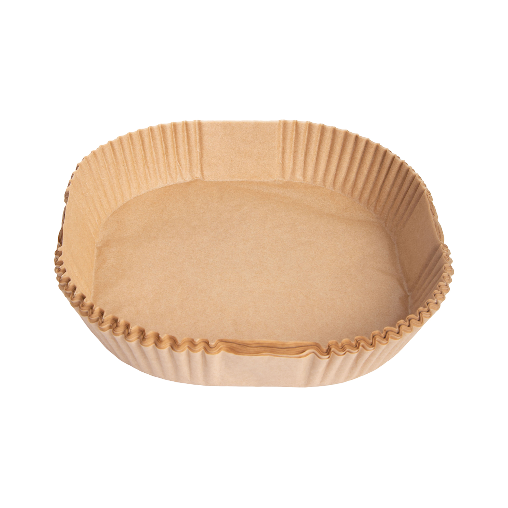 TU4A1143 Αντικολλητικές φόρμες για φριτέζα αέρος (air fryer pad paper) τετράγωνες από λαδόχαρτο Homestyle 20x20x4,5 εκ. 50 τεμ. (7770) - Image 1