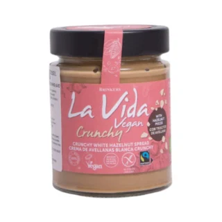 La Vida Λευκή πραλίνα φουντουκιού crunchy ΒΙΟ χωρίς γλουτένη και φοινικέλαιο 270 γρ.