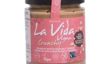 La Vida Λευκή πραλίνα φουντουκιού crunchy ΒΙΟ χωρίς γλουτένη και φοινικέλαιο 270 γρ.