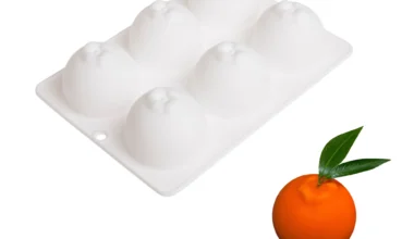 Φόρμα Σιλικόνης 3D για Μοντέρνα Γλυκά σε Σχήμα Μανταρίνι