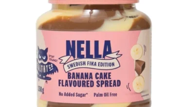 Πραλίνα φουντουκιού κέικ μπανάνας Healthy Co. Nella χωρίς ζάχαρη 350 γρ.