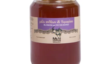 Μέλι ανθέων & θυμαρίσιο Σερρών